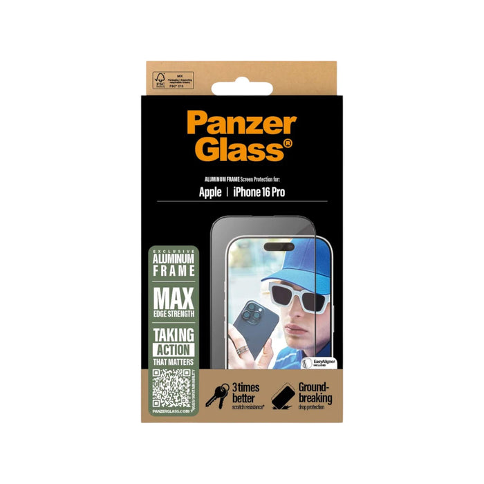 ‫حماية شاشة PanzerGlass® بإطار من الألومنيوم يوفر حماية من السقوط ومقاومة للخدوش وتركيب سهل. متوفر في قطر لدى تميمي بروجكتس.‬