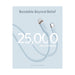 Anker PowerLine III Flow USB-C to Lightning Cable, 3ft/0.9m, blue, fast charging. in Qatar at TaMiMi Projects.