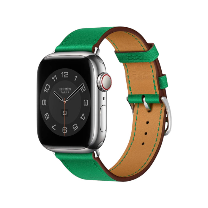 Get Hermès Apple Watch Hermès - Bambou Swift Leather Single Tour - 41mm in Qatar from TaMiMi Projects