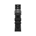 ‏Sporty Hermès band from TaMiMi Projects Qatar. Soft, waterproof rubber with H motif and buckle. Fits Apple Watch 38/40/41/42 mm.
