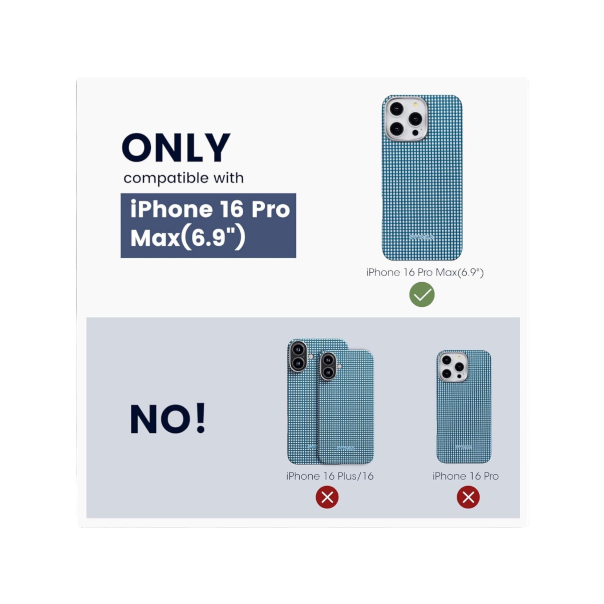 Pitaka Case for iPhone 16 Pro Max - Ocean Blue Pitaka Case for iPhone 16 Pro Max - Ocean Blue