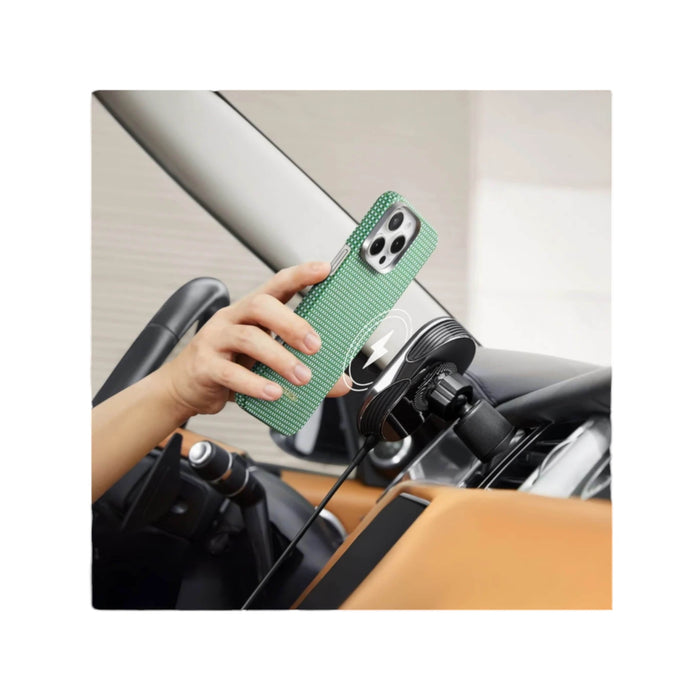 Pitaka case for iPhone 16 Pro, in Forest Green, slim and durable, providing premium protection, in Qatar at TaMiMi Projects