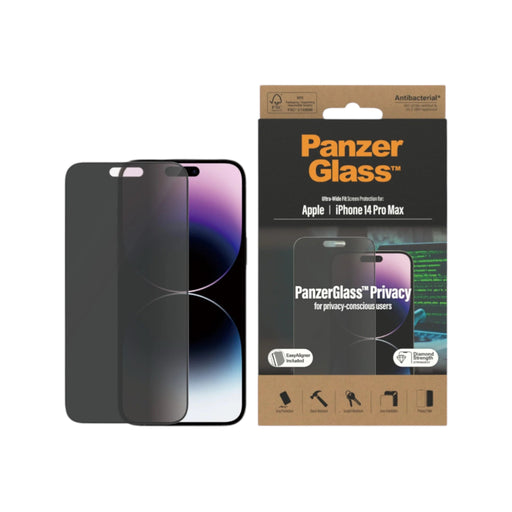 Get PanzerGlass حماية بانزر للايفون ١٤برو ماكس/ ايفون ١٥بلس- مخفي in Qatar from TaMiMi Projects