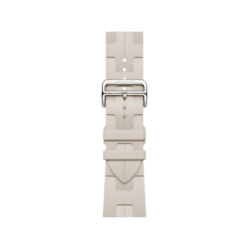 Hermès Apple Watch Band 42mm in Béton Kilim, offering a blend of luxury and comfort for your wrist in Qatar from TaMiMi Projects.