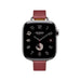 Apple Watch Hermès S10, 42mm silver titanium, Rouge Grenat Attelage Single Tour, blending luxury, precision in Qatar from TaMiMi Projects.