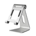 Adjustable tablet stand with 260° rotation, stable aluminum base, ergonomic design, fits up to 13-inch devices - TaMiMi Projects in Qatar.