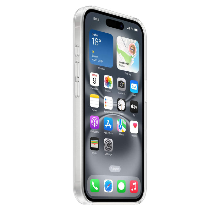 iPhone 16 Clear Case with MagSafe, thin, light, scratch-resistant, and Camera Control compatible – TaMiMi Projects, Qatar.