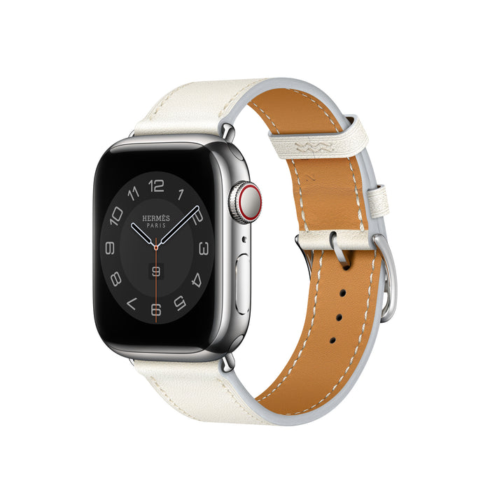 Apple Watch Hermès - Blanc Swift Leather Single Tour - 41mm