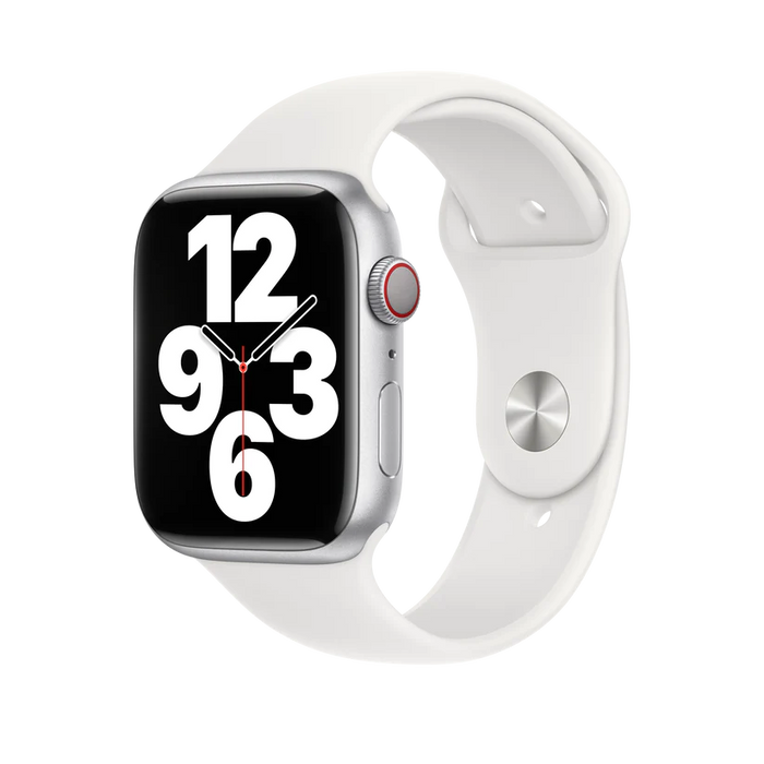 Get Apple Apple Watch 45mm Sport Band - White in Qatar from TaMiMi Projects