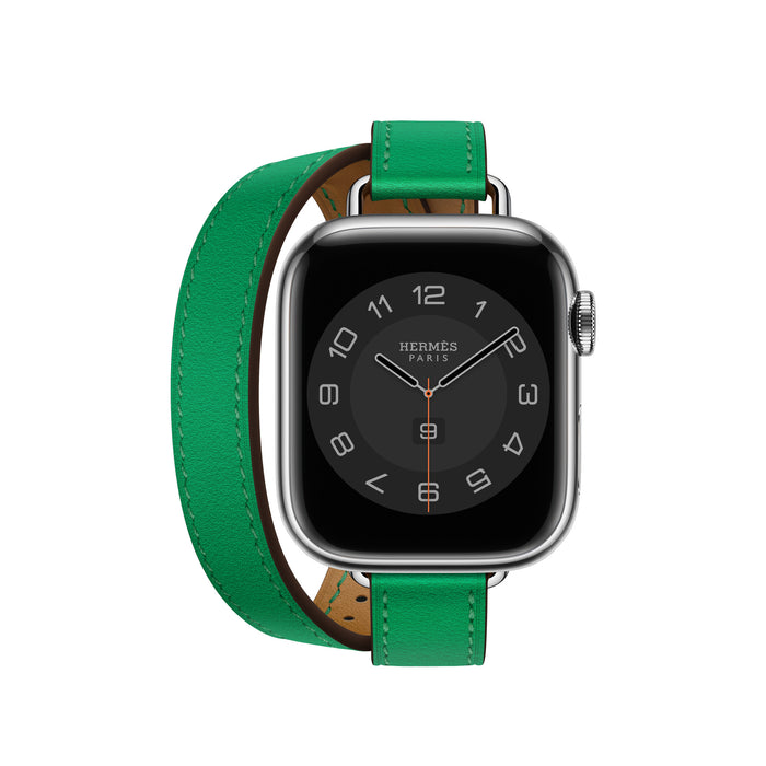 Apple Watch Hermès - 41mm Bambou Swift Leather Attelage Double Tour