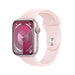 Apple Watch S9 41mm Pink Aluminium Case with Light Pink Sport Band - S/M
