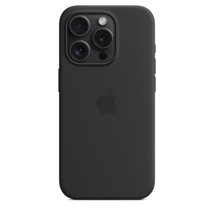 Get Apple Apple iPhone 15 Pro Silicone Case with MagSafe - Black in Qatar from TaMiMi Projects