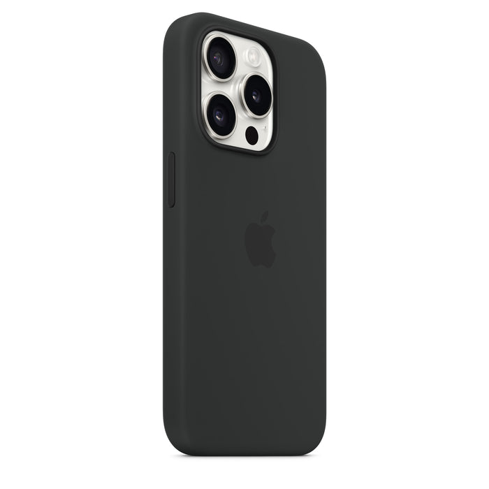 Get Apple Apple iPhone 15 Pro Silicone Case with MagSafe - Black in Qatar from TaMiMi Projects