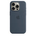 Get Apple Apple iPhone 15 Pro Silicone Case with MagSafe - Storm Blue in Qatar from TaMiMi Projects