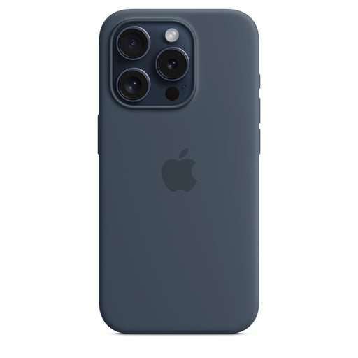 Get Apple Apple iPhone 15 Pro Silicone Case with MagSafe - Storm Blue in Qatar from TaMiMi Projects