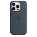 Get Apple Apple iPhone 15 Pro Silicone Case with MagSafe - Storm Blue in Qatar from TaMiMi Projects