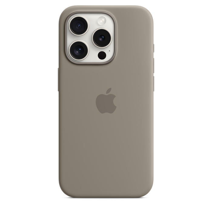 Get Apple Apple iPhone 15 Pro Silicone Case with MagSafe - Clay in Qatar from TaMiMi Projects