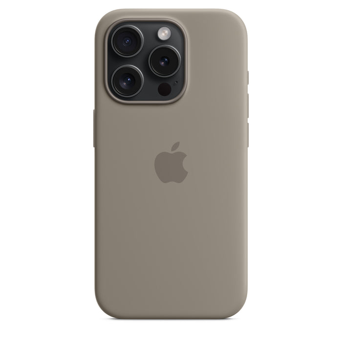 Get Apple Apple iPhone 15 Pro Silicone Case with MagSafe - Clay in Qatar from TaMiMi Projects