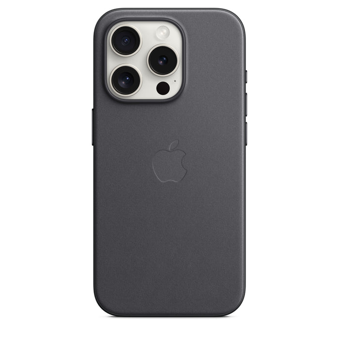 Get Apple Apple iPhone 15 Pro FineWoven Case with MagSafe - Black in Qatar from TaMiMi Projects