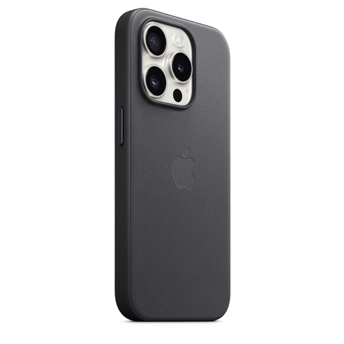 Get Apple Apple iPhone 15 Pro FineWoven Case with MagSafe - Black in Qatar from TaMiMi Projects