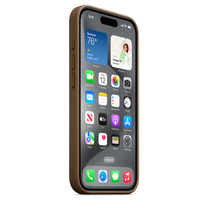 Apple iPhone 15 Pro FineWoven Case with MagSafe - Taupe