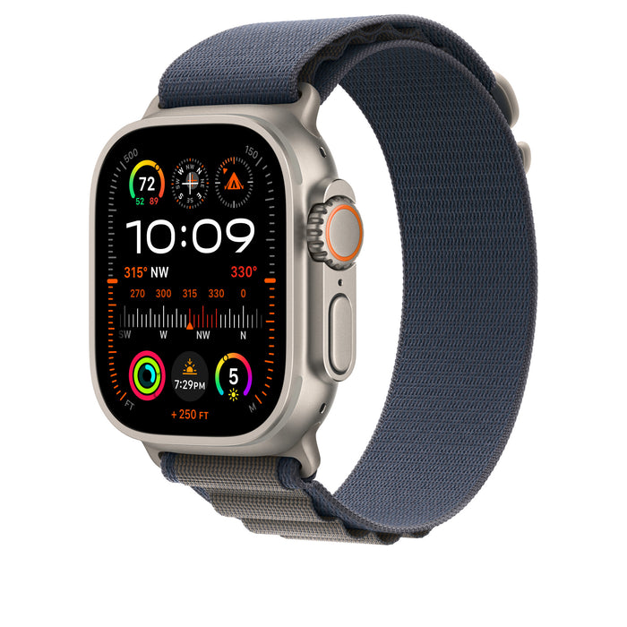 Apple Watch Band - Alpine Loop - 49mm - Blue - Large