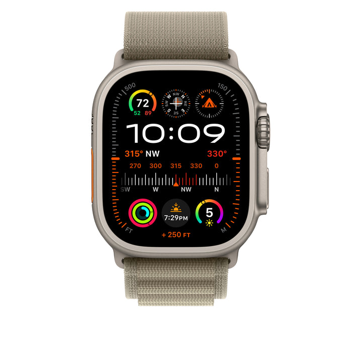 Apple Watch Band - Alpine Loop - 49mm - Olive - Medium