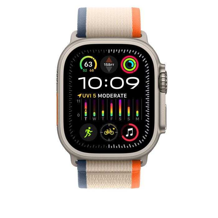 Apple Watch Band - Trail Loop - 49mm - Orange/Beige - M/L