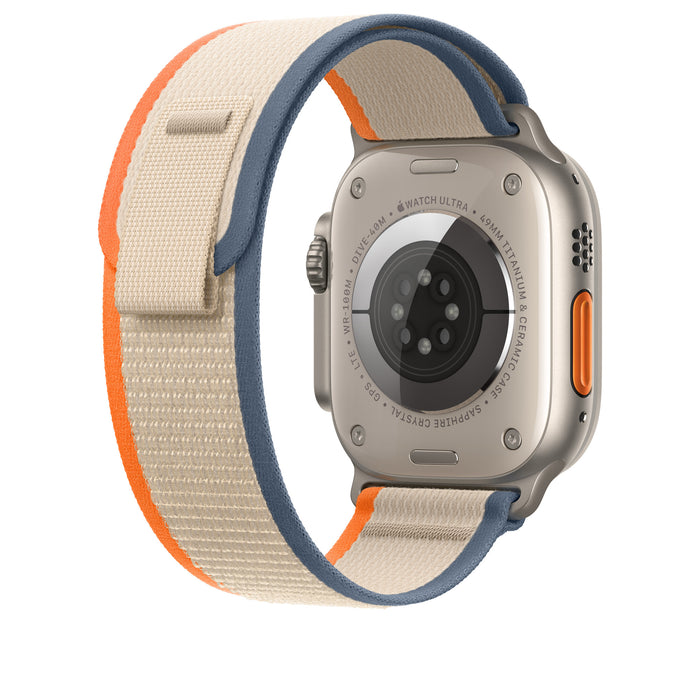 Apple Watch Band - Trail Loop - 49mm - Orange/Beige - M/L