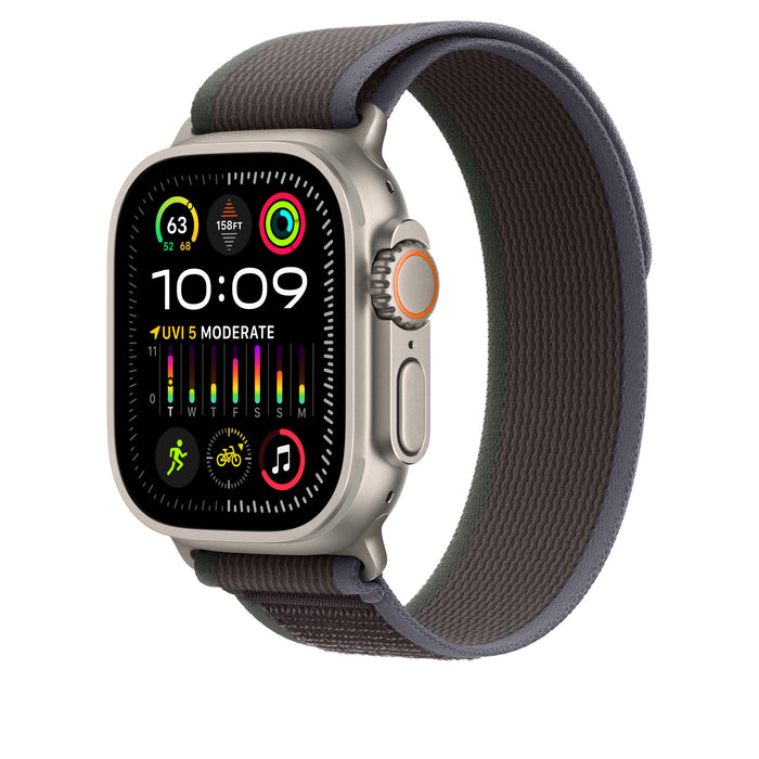 Apple Watch Band - Trail Loop - 49mm - Blue/Black - M/L