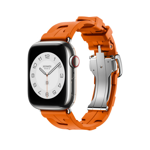 Get Hermès Hermès Apple Watch Band 41mm - Orange Kilim in Qatar from TaMiMi Projects