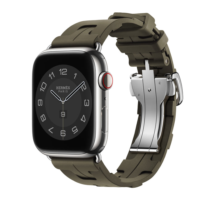 Apple Watch Hermès - Kaki Kilim Single Tour - 45mm