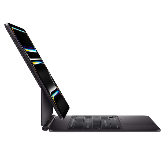 ‫Magic Keyboard for iPad Pro with haptic trackpad and protective design. Available at TaMiMi Projects in Qatar.
