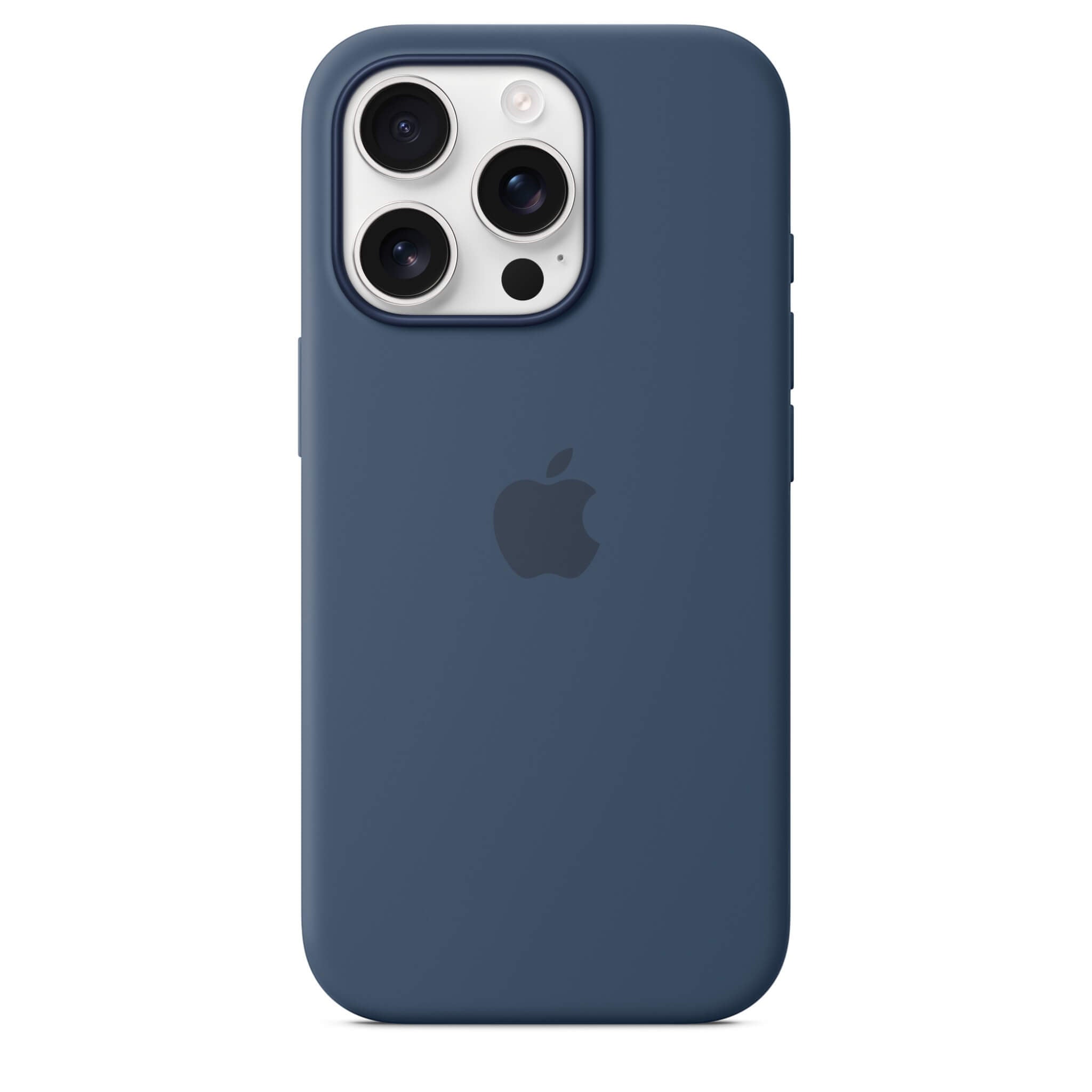 Apple iPhone 16 Pro Silicone Case with MagSafe - Denim Apple iPhone 16 Pro Silicone Case with MagSafe - Denim