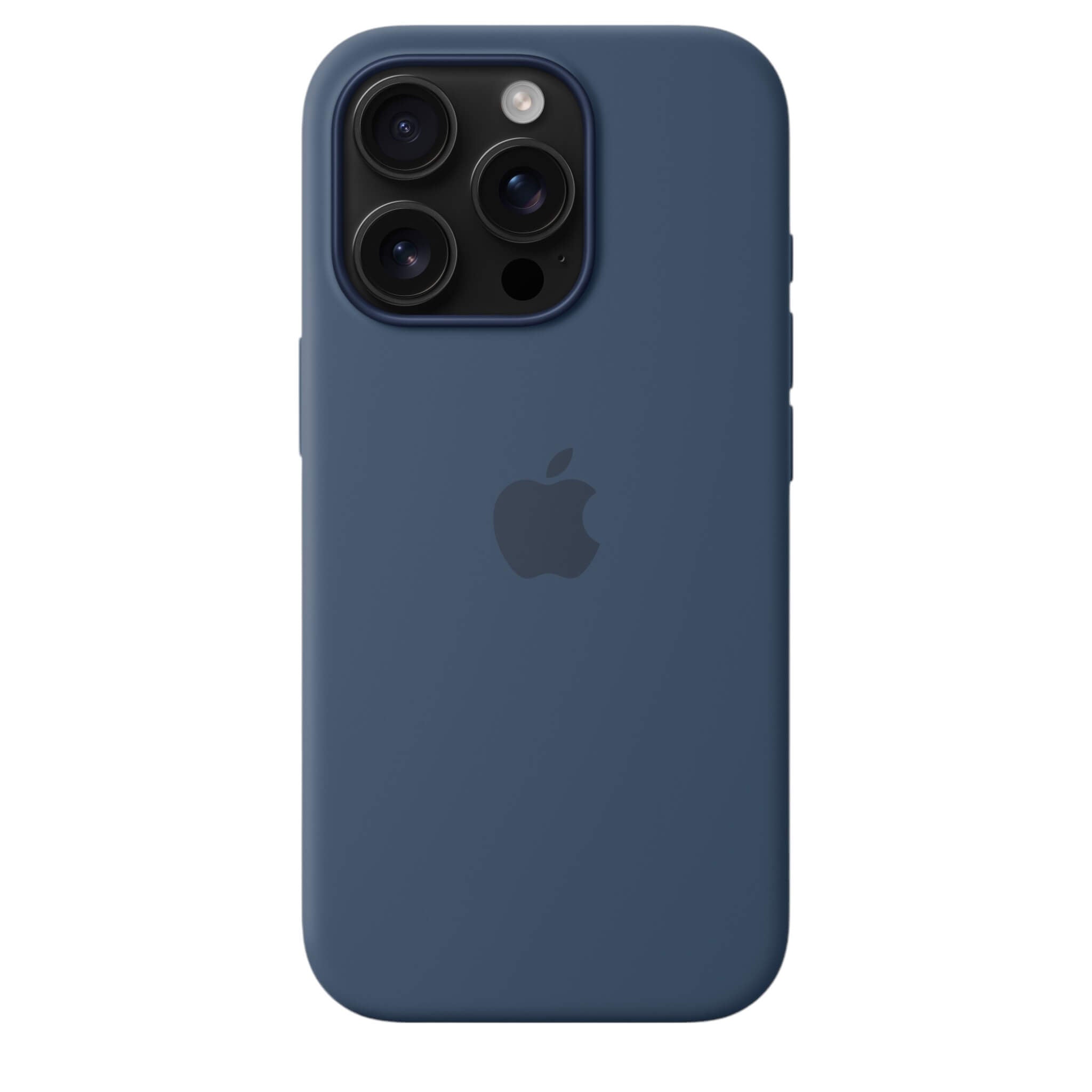 Apple iPhone 16 Pro Silicone Case with MagSafe - Denim Apple iPhone 16 Pro Silicone Case with MagSafe - Denim