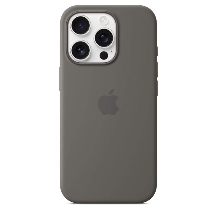 iPhone 16 Pro Silicone Case with MagSafe, soft-touch recycled material, camera control, wireless charging. TaMiMi Projects, Qatar.