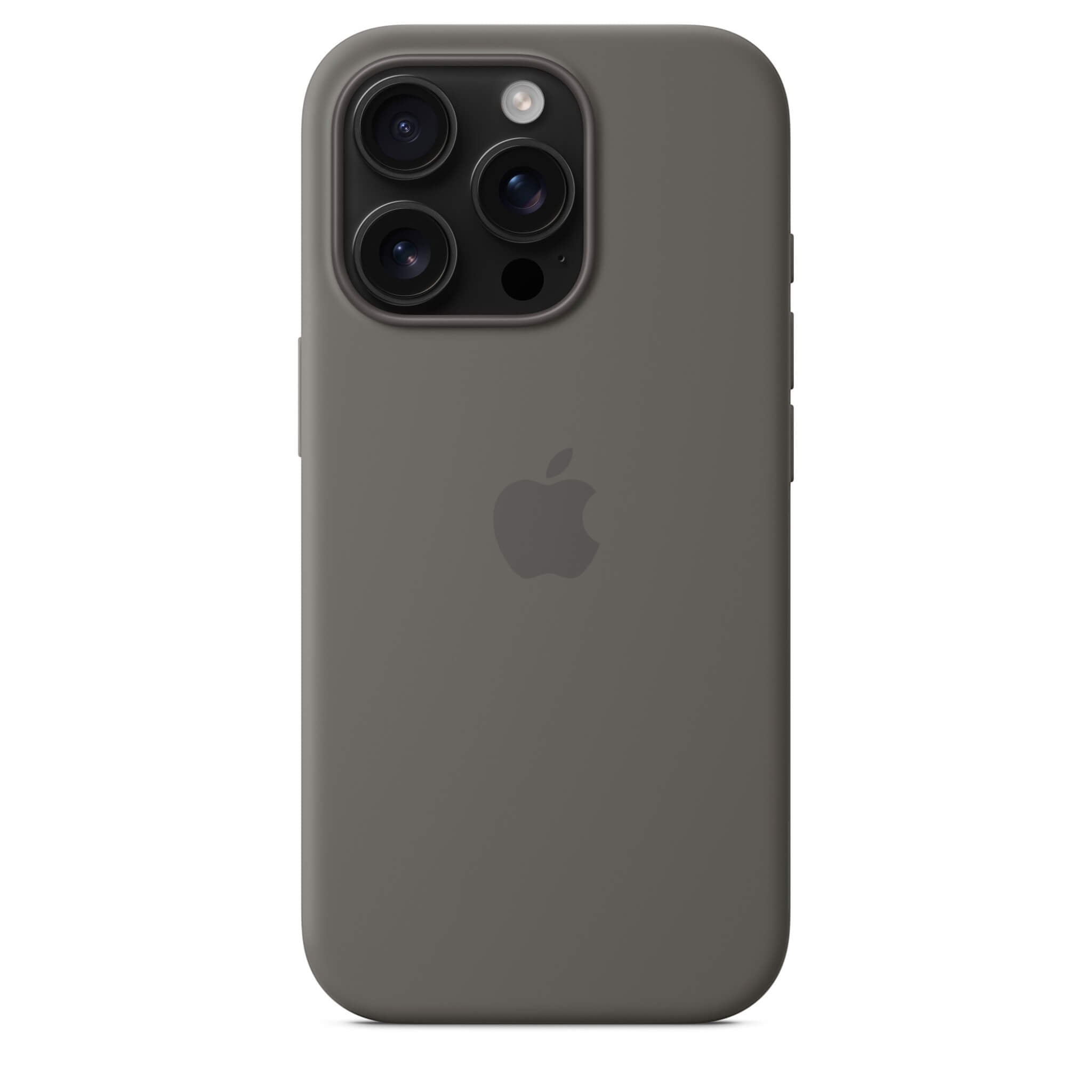 Apple iPhone 16 Pro Silicone Case with MagSafe - Stone Gray Apple iPhone 16 Pro Silicone Case with MagSafe - Stone Gray