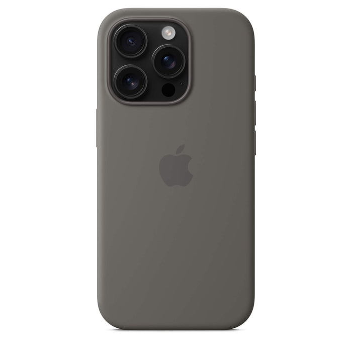 Apple silicone case for iPhone 16 Pro, MagSafe compatible, offers sleek, effective protection, at TaMiMi Projects in Qatar.