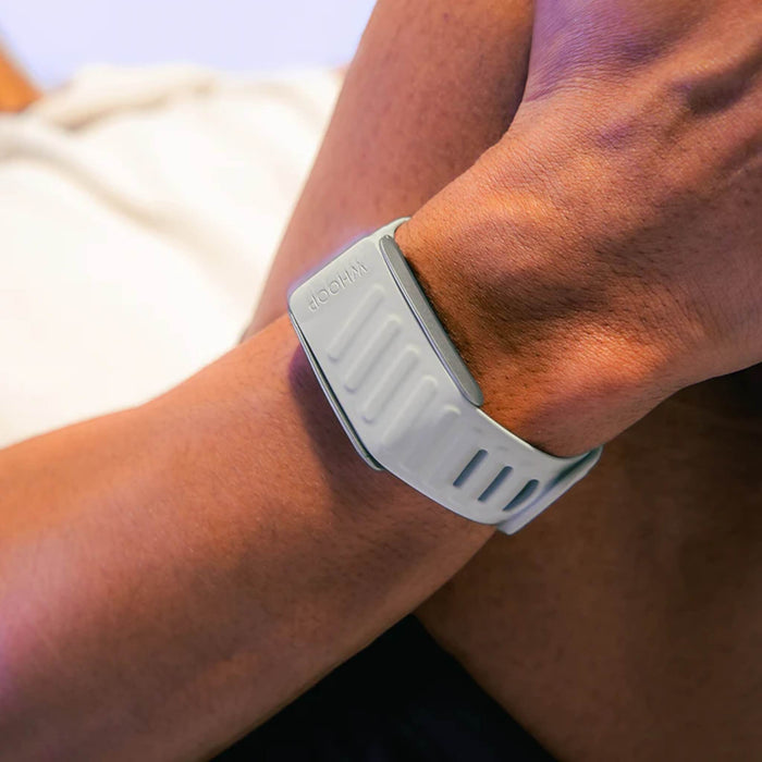Whoop SportFlex Silicone Band, flexible and durable design for ultimate comfort and performance during workouts, available at TaMiMi Projects in Qatar.