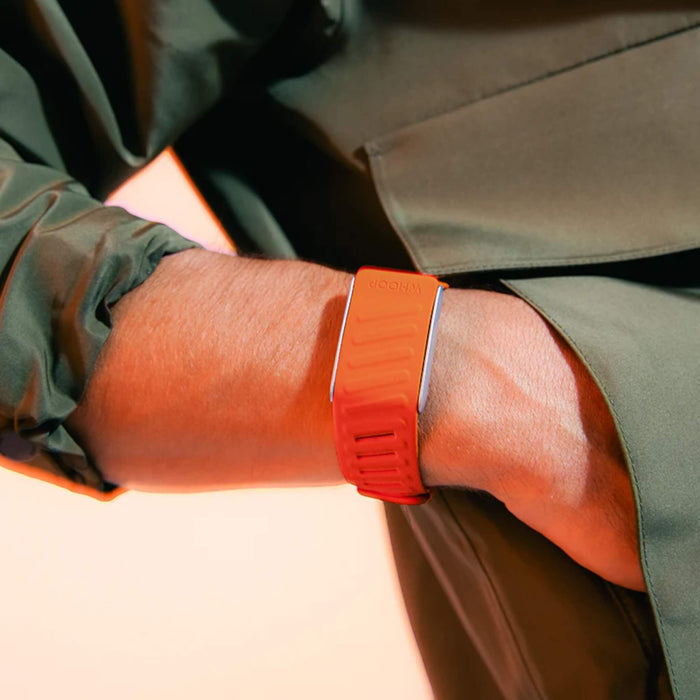 Whoop SportFlex Silicone Band, flexible and durable design for ultimate comfort and performance during workouts, available at TaMiMi Projects in Qatar.