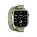 Get Hermès Hermès Apple Watch Band 42mm - Vert Criquet Attelage Double Tour in Qatar from TaMiMi Projects