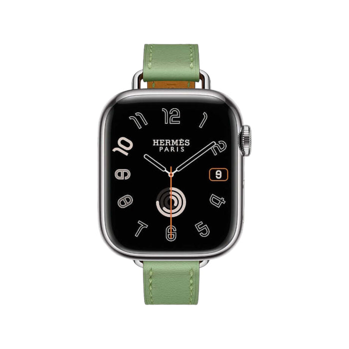 Get Hermès Hermès Apple Watch Band 41mm - Vert Criquet Attelage Single Tour in Qatar from TaMiMi Projects