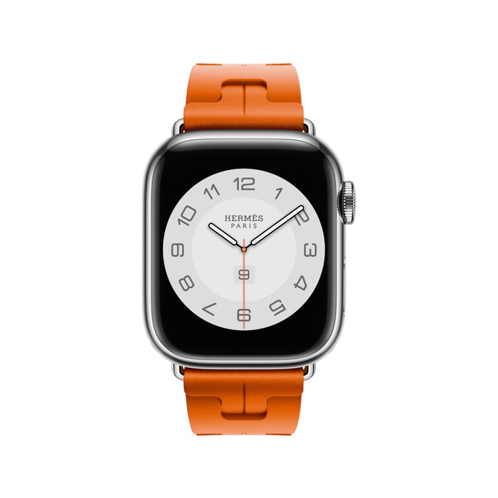Get Hermès Hermès Apple Watch Band 45mm - Orange Kilim in Qatar from TaMiMi Projects