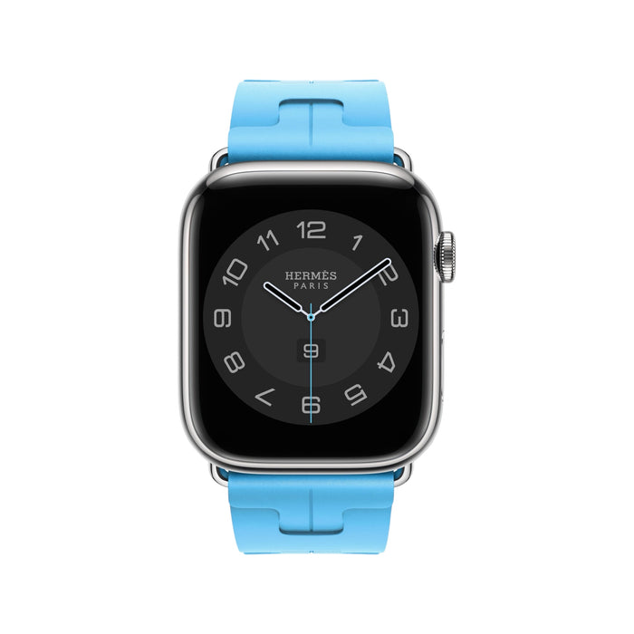 Buy Hermès Apple Watch Band 45mm - Bleu Céleste Kilim | TaMiMi Projects | Qatar