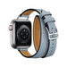 Get Hermès Hermès Apple Watch Band 41mm - Bleu Lin Attelage Double Tour in Qatar from TaMiMi Projects