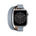 Get Hermès Hermès Apple Watch Band 41mm - Bleu Lin Attelage Double Tour in Qatar from TaMiMi Projects