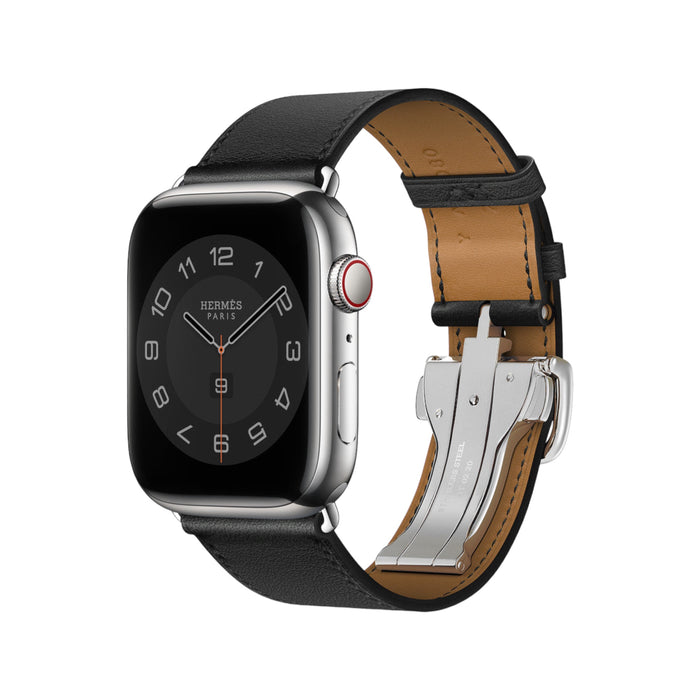 Hermès Apple Watch Band 45mm - Noir Swift | TaMiMi Projects Hermès Apple Watch Band 45mm - Noir Swift | TaMiMi Projects