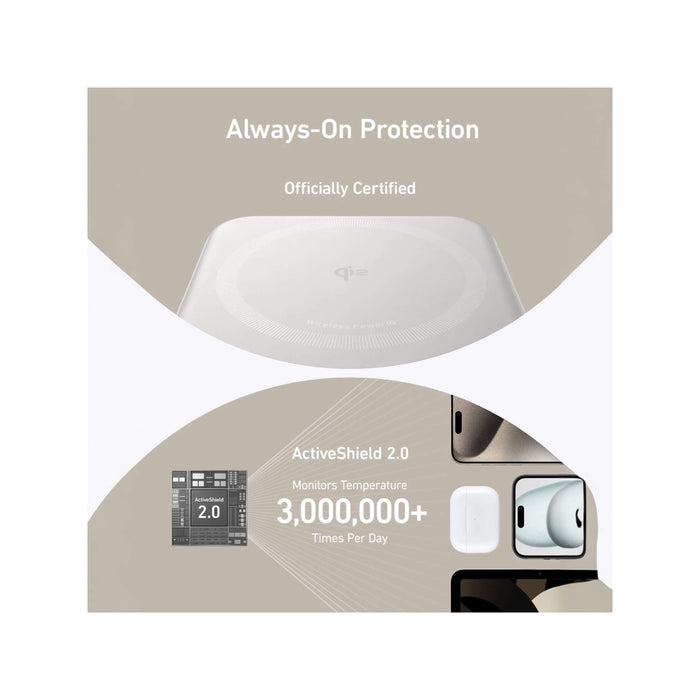 ‫باور بنك أنكر MagGo بسعة ١٠,٠٠٠ مللي أمبير، شاحن صغير ومغناطيسي لشحن فعال وسلس، متوفر لدى تميمي بروجكتس في قطر.‬