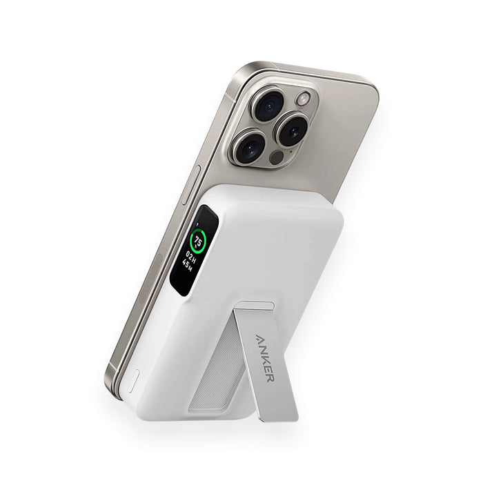 ‫باور بنك أنكر MagGo بسعة ١٠,٠٠٠ مللي أمبير، شاحن صغير ومغناطيسي لشحن فعال وسلس، متوفر لدى تميمي بروجكتس في قطر.‬