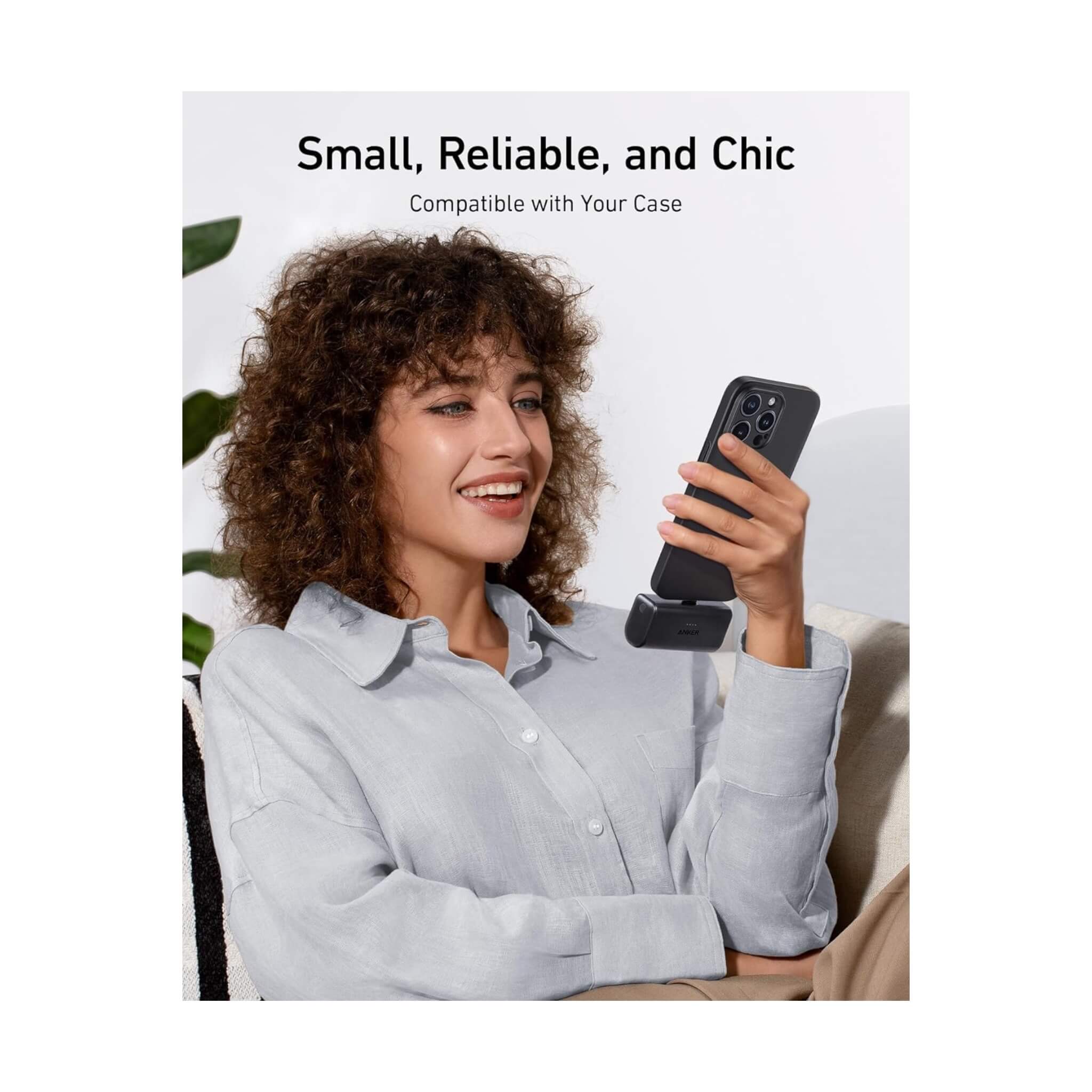 شاحن انكر 5000mAh قوة 22.5 واط USB-C - أزرق شاحن انكر 5000mAh قوة 22.5 واط USB-C - أزرق